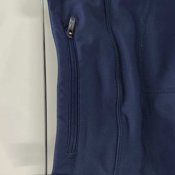 Nike Running ankle legging pants small blue women's athletic stretch drawstring - Picture 4 of 8